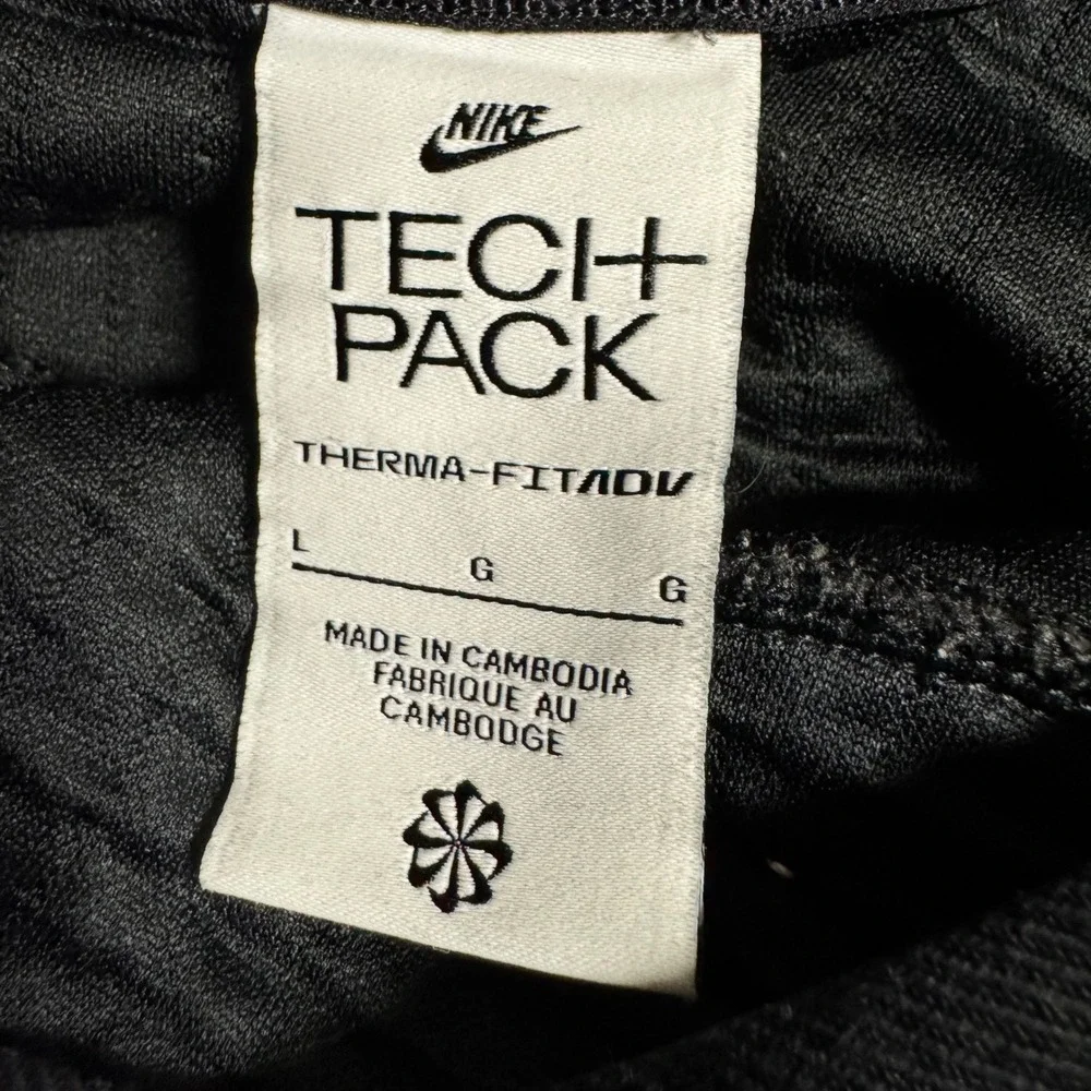 Nike‎ Tech Pack Therma FITADV Hooded Sweatshirt Ribbed gray Pullover Womens